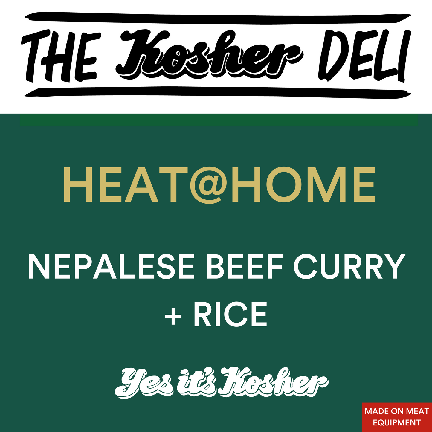 Nepalese beef curry + rice - MADE ON MEAT EQUIP